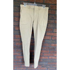 Banana Republic Sloan Pants Size 4L Tapered Casual Stretch Khaki Pants Trousers